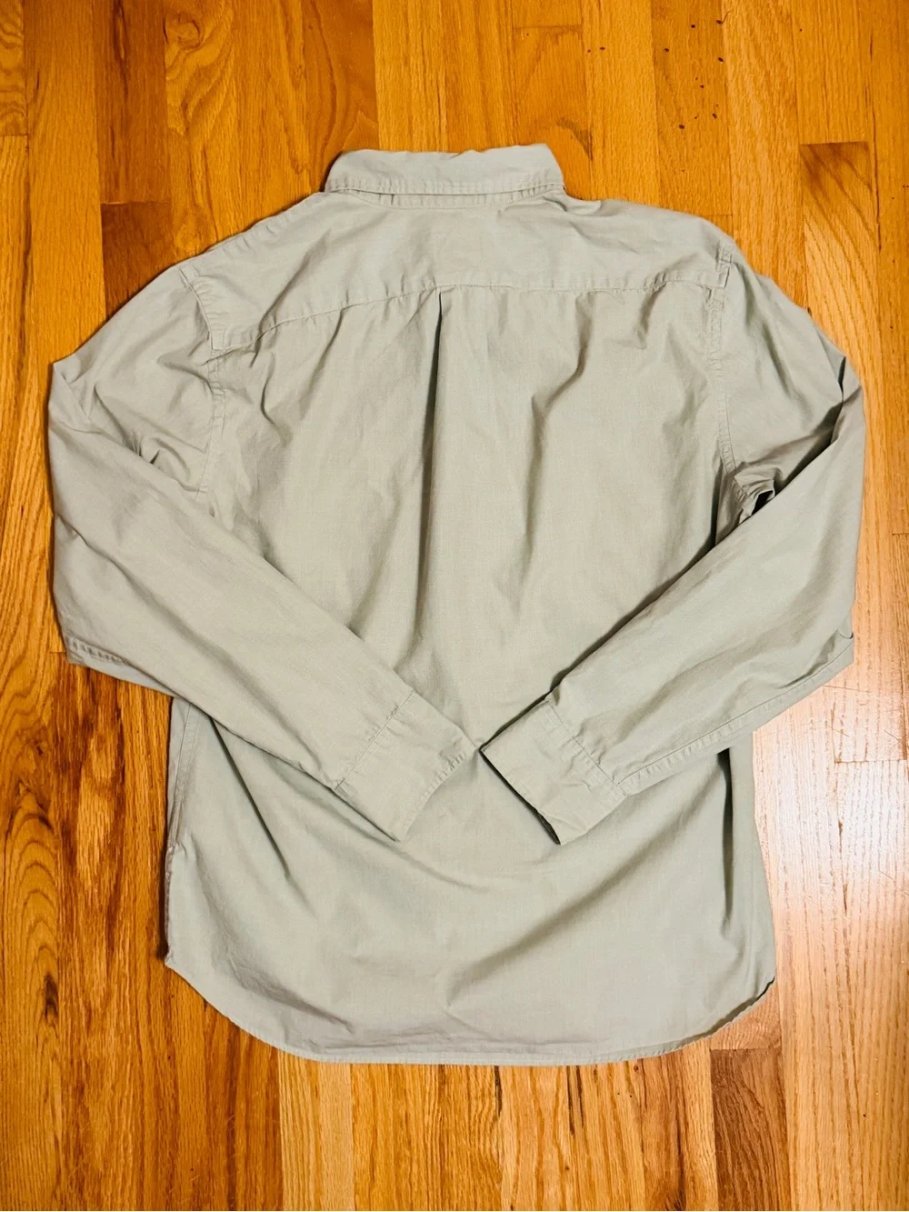J. Crew Mens Secret Wash Slim Untucked Long Sleeve Button Down Shirt Medium Sage